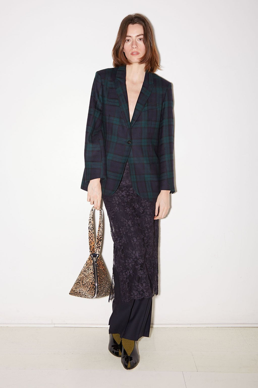 VESTE MICKEY EN LAINE TARTAN - ROSEANNA