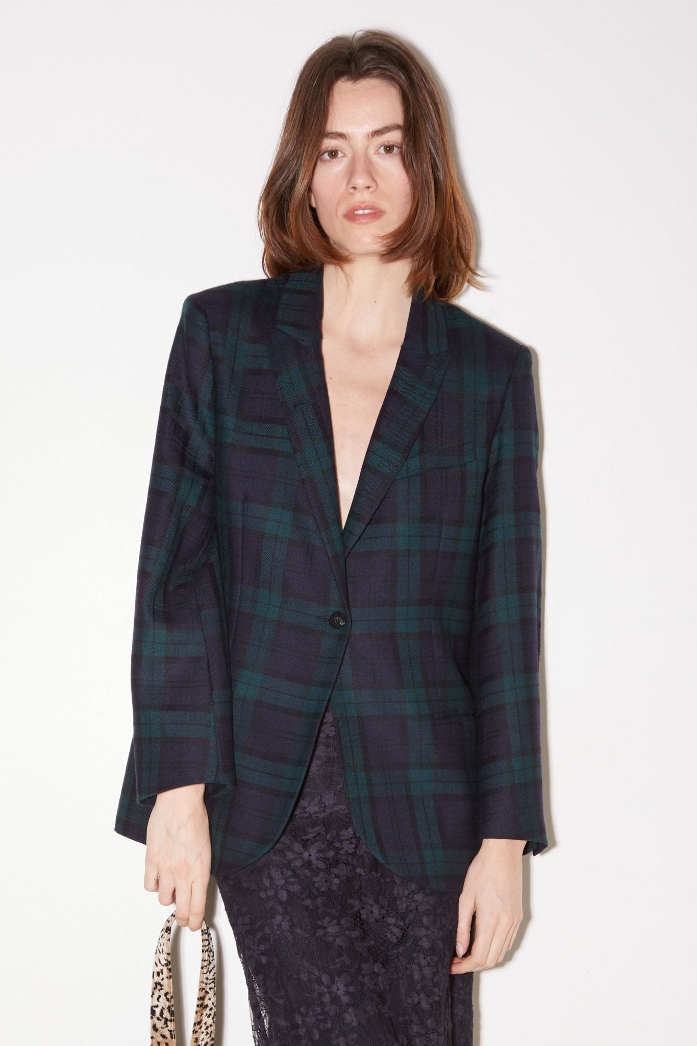 VESTE MICKEY EN LAINE TARTAN - ROSEANNA