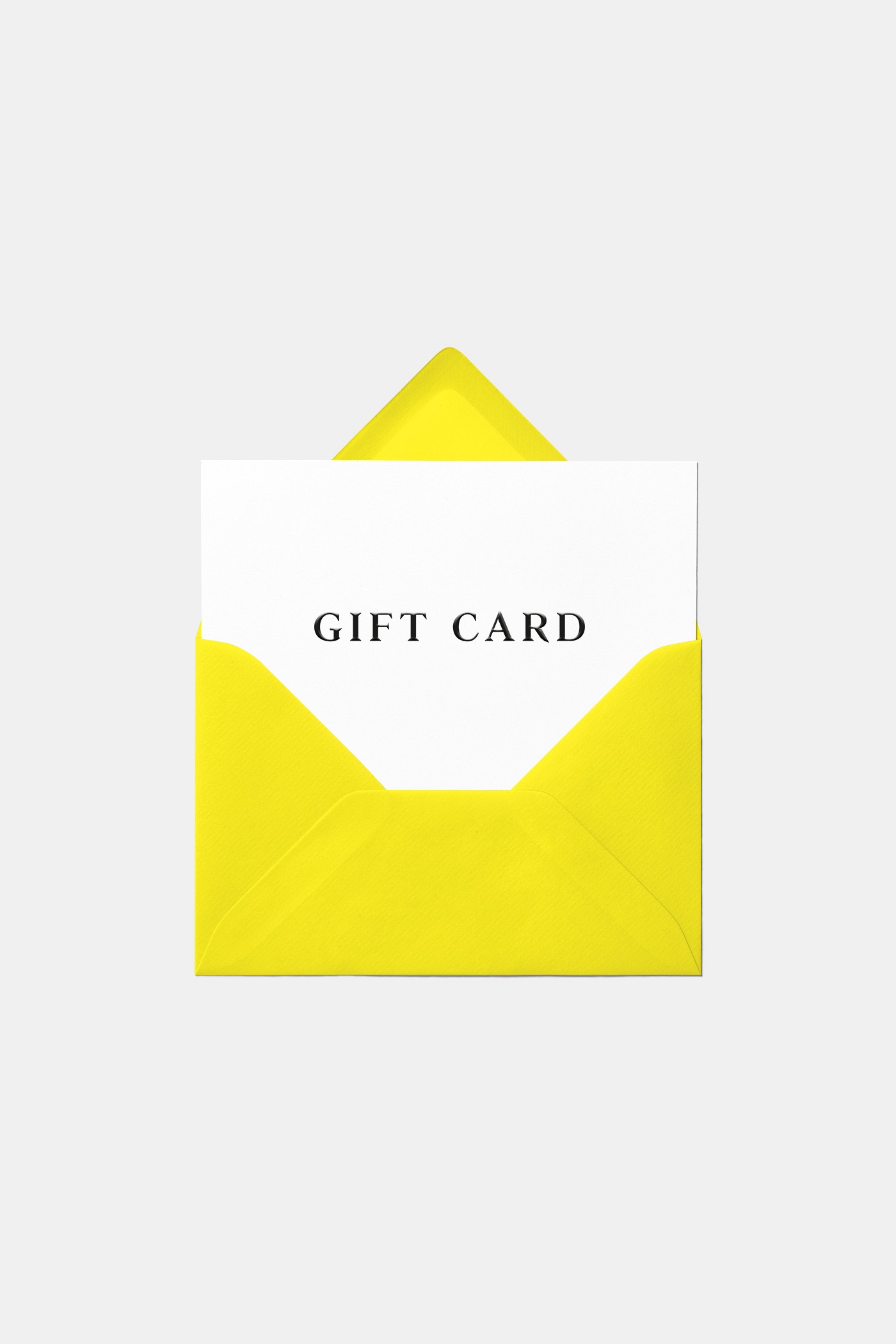 The gift e-card